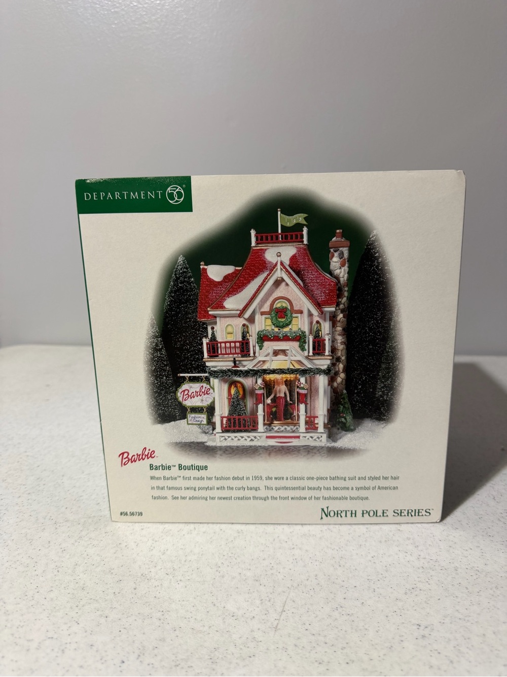 Department 56 North Pole Barbie Boutique - NEW IN BOX - Retired Rare 56.56739